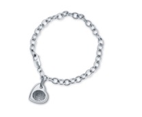 Sterling Silver Bracelet with Heart