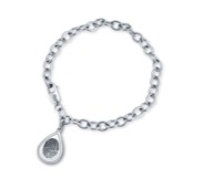 Sterling Silver Bracelet with Teardrop